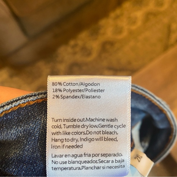 Risen Jeans Women’s Distressed Button Fly Raw Hem Bootcut Flare Jeans Size 2XL - Picture 9 of 9